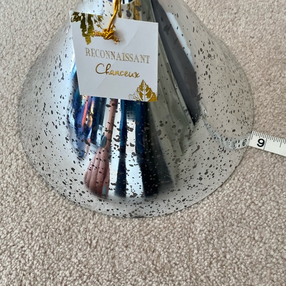 Platinum Silver Speckled Martini Glass Decor - Picture 7 of 8